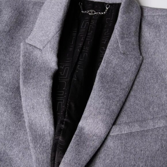 PACO RABANNE Blazer Jacket IT54 US44 XXL Wool Blend Single-Breasted - Picture 11 of 14